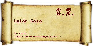 Uglár Róza névjegykártya